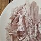 Set of 6 earthenware plates from Sarreguemines U&C Signs of the Times.