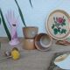 Three ramekins in glazed sandstone - vintage