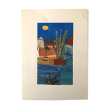 Collage Figuratif Paysage