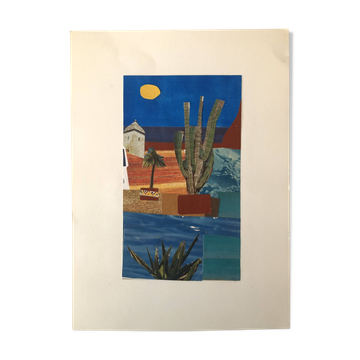Collage Figuratif Paysage