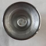 Set of 6 small Guy Degrenne stainless steel ice cream cups with 6 spoons