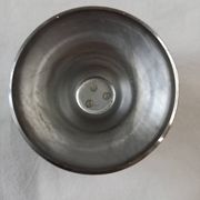 Set of 6 small ice cream bowls by Guy Degrenne in stainless steel with 6 spoons.
