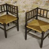 Pair of mulched chairs