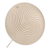White Swirl Murano Glass Flushmount