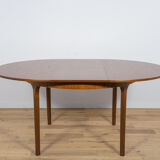 Mid Century Round Extendable Dining Table from McIntosh, 1960s
