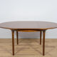 Mid Century Round Extendable Dining Table from McIntosh, 1960s
