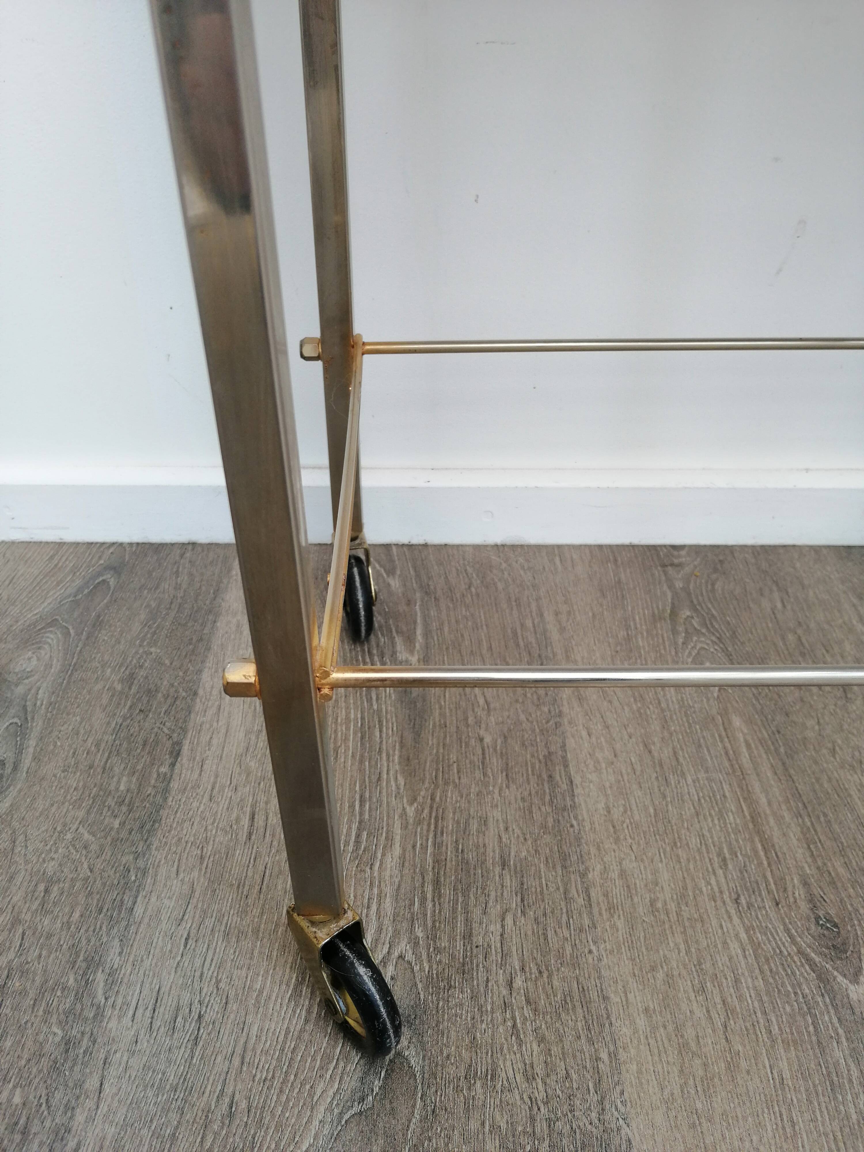 Black & gold side table