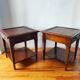 Pair of French-made side tables.