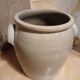 Old stoneware grease pot, gray Height 24.5 cm