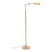 Lampadaire à bras pivotant en laiton Holtkoetter, Allemagne, années 1980