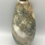 Vase soliflore in natural pierre onyx light green