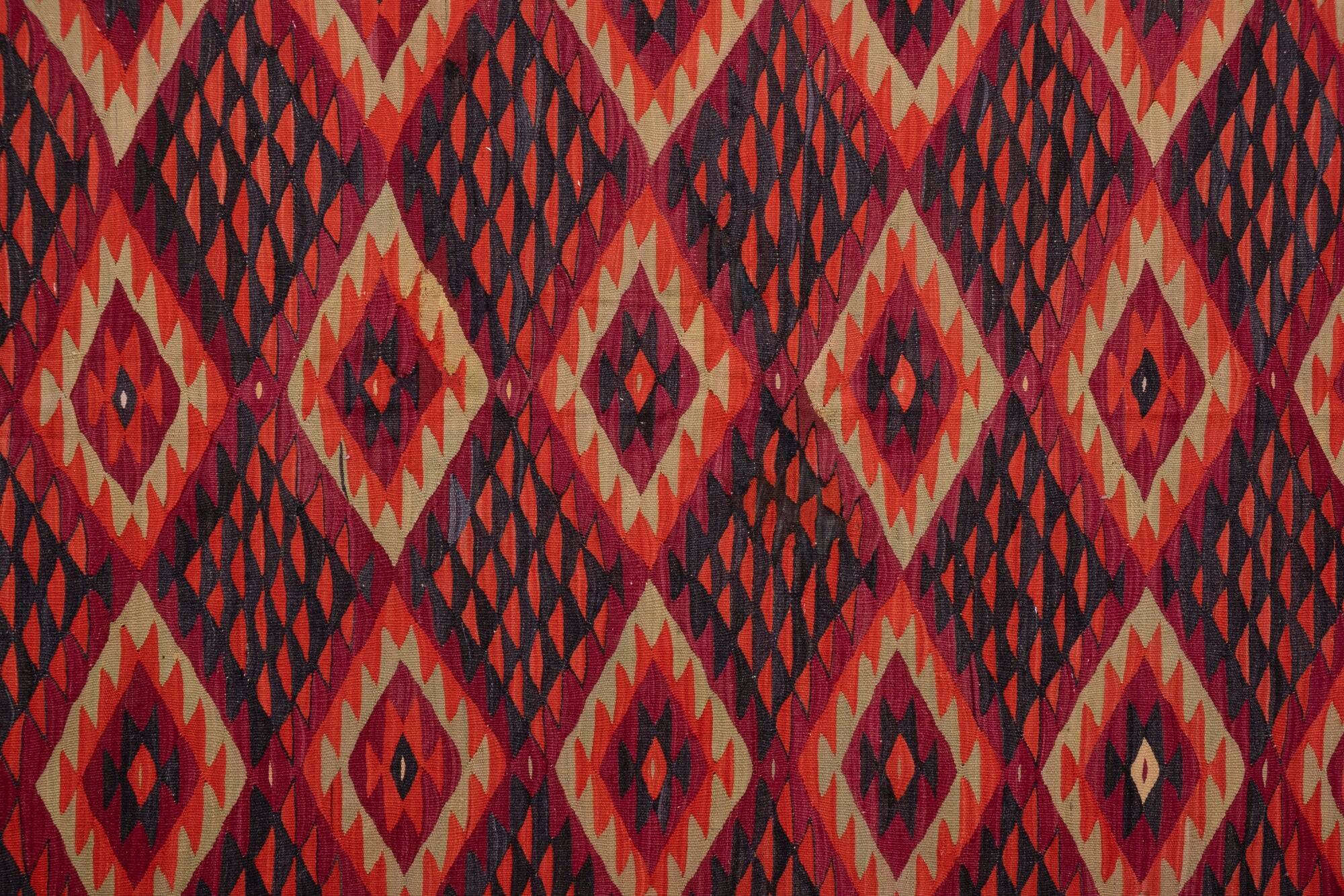 Tapis Kilim turc vintage tissé main