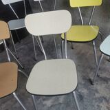 Set of 9 vintage formica chairs