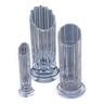 Set de 3 vases en cristal Daum modèle Cythère des années 80