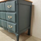Vintage cherry wood commode refurbished