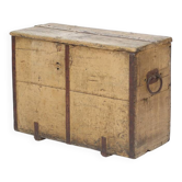 Antique 19th Century Primitive Weathered Painted Transport Chest