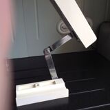 Vintage travel lamp adjustable and folding, 70s; folded it becomes a box.