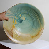 Very large fruit bowl Egbert Boonstra craftsmanship Netherlands vintage ceramics