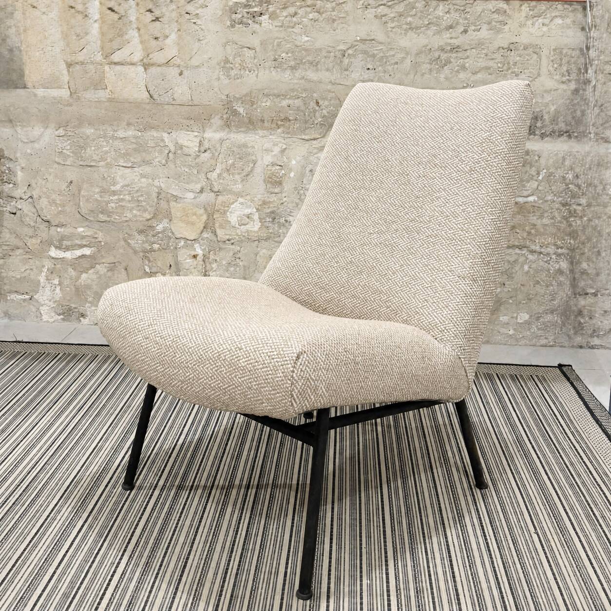 Pierre Guariche's armchairs for Steiner reupholstered.