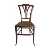 Carpeted chair at the beginning of the 20th century