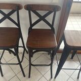 Mango wood bar stools
