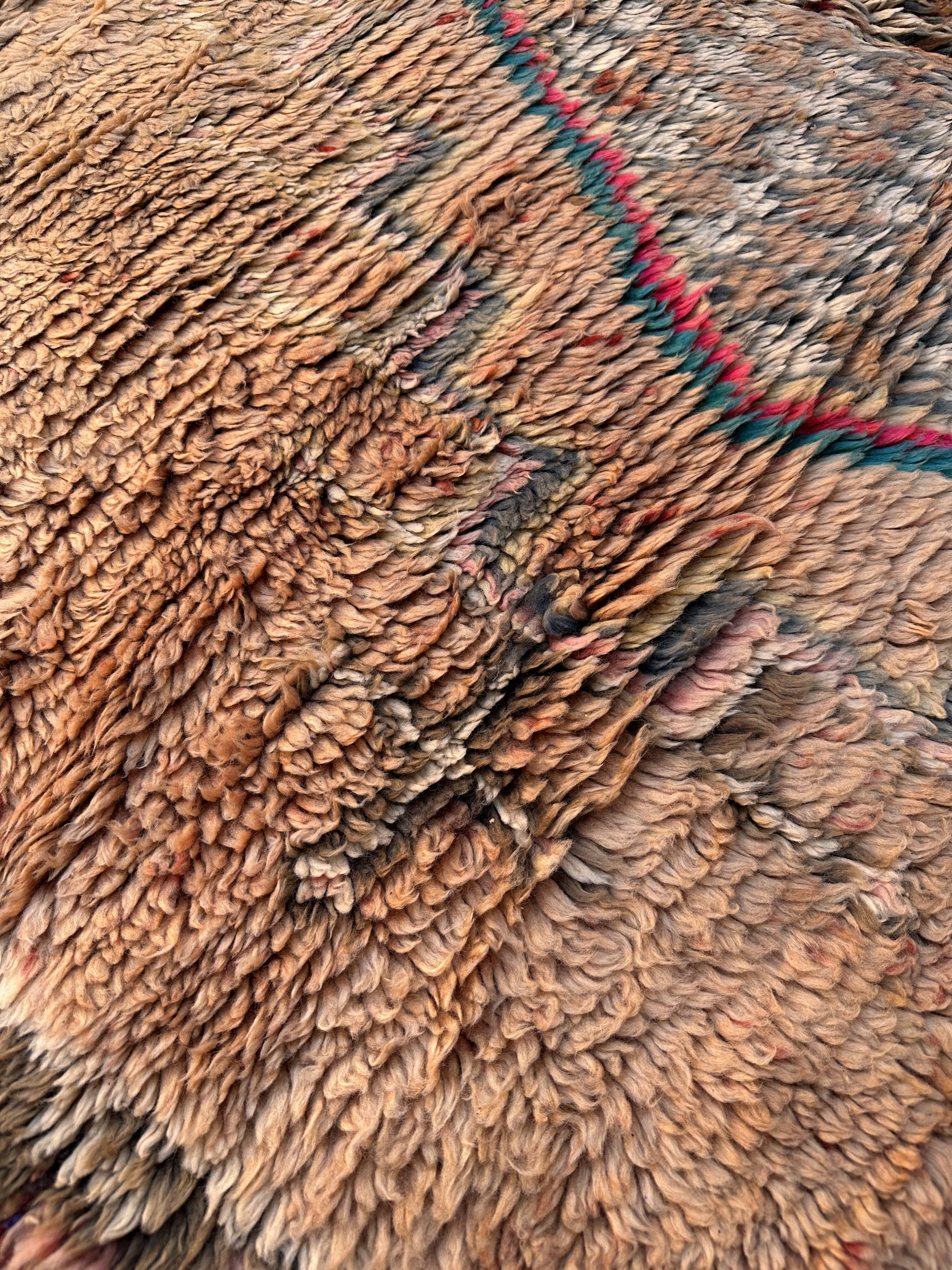 Boujad beige Moroccan rug - 343 x 159 cm