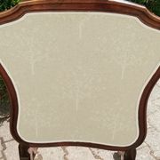Rosewood fireplace screen and fabrics