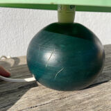 Green round wooden lamp l
