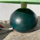 Lampe en bois boule verte l