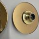 Lot de 2 appliques murales pop art space age mirror de sölken lights allemagne, années 1980