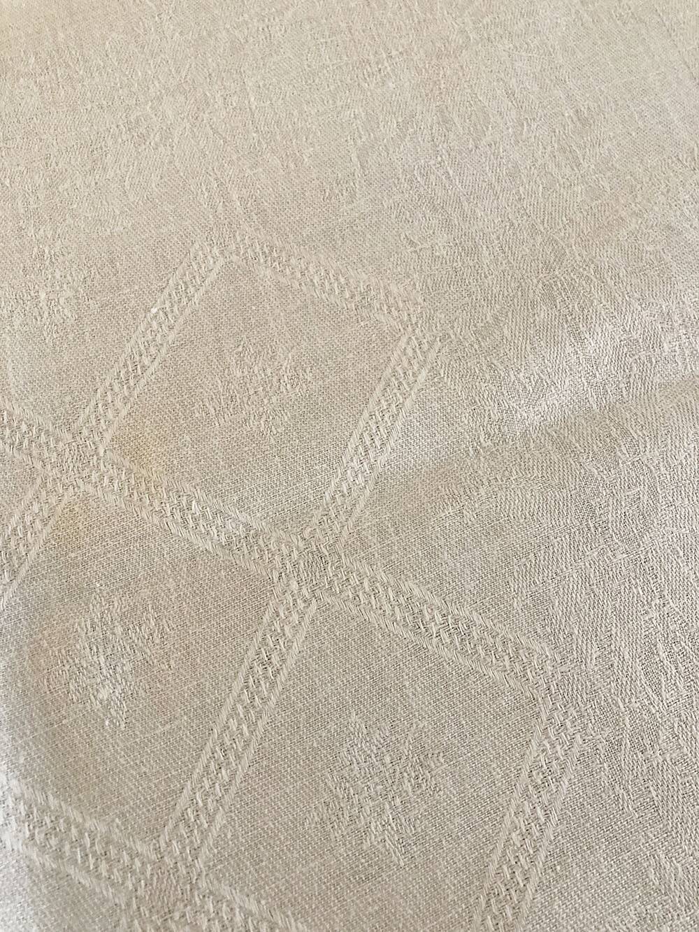 12 antique damask and monogrammed napkins