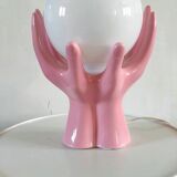 Ceramic hand lamp design 70s