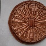 Old wicker tray