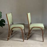 Chaises vintage bow wood Steiner