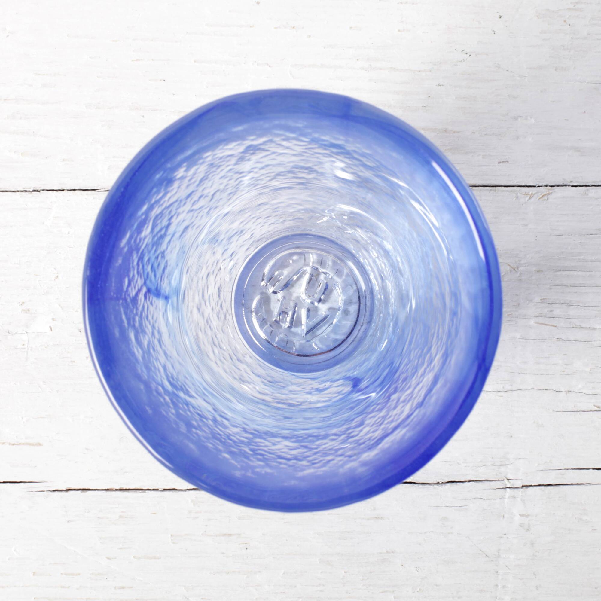 Kosta Boda Blue Glass 'Mine' by Ulrica Hydman Vallien / Sweden / 2002
