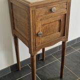 Bedside table - Louis XVI style - Solid oak