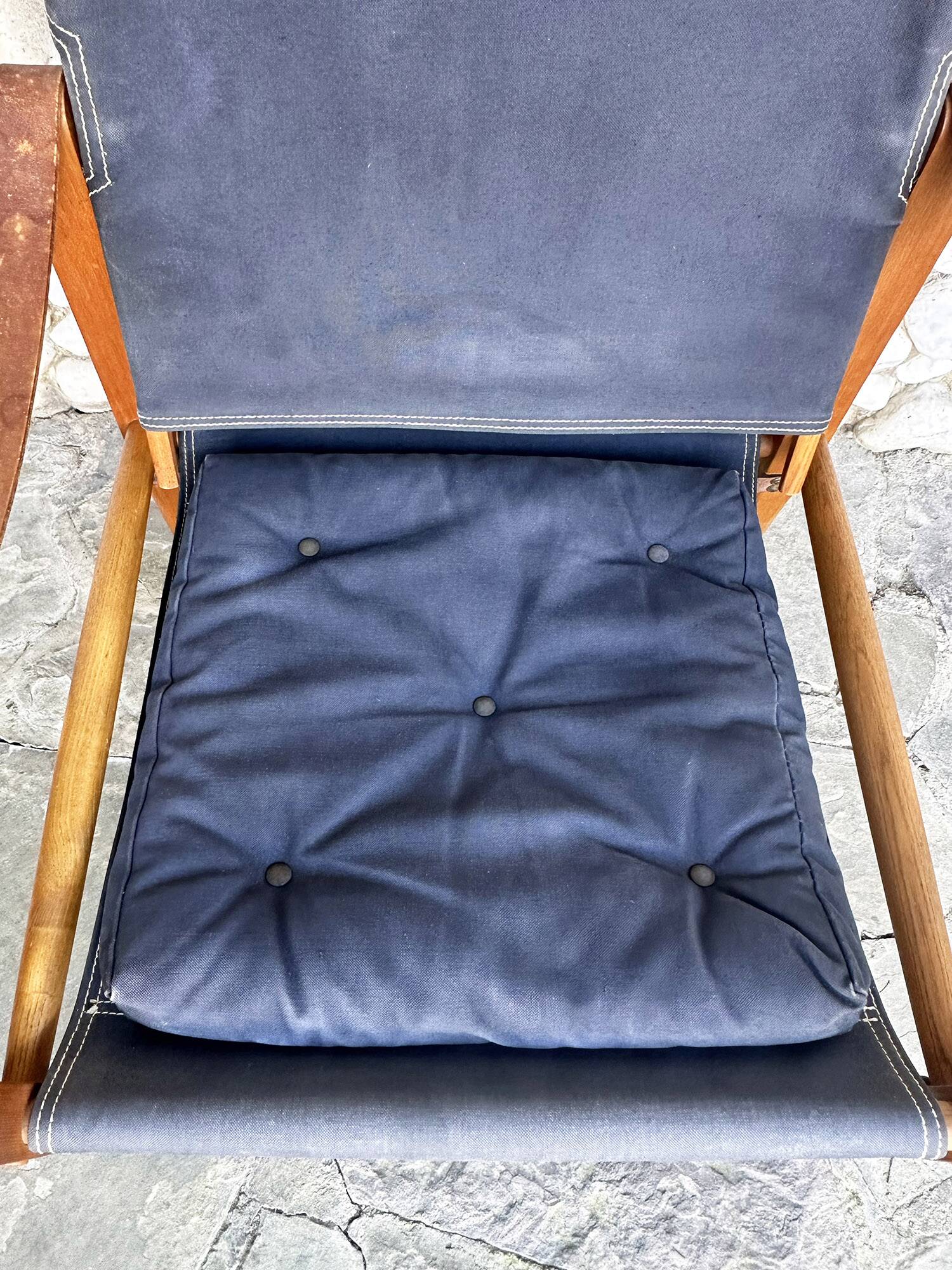 Safari Chair KK47000 Kaare Klint for Rud. Rasmussen, Denmark, 1960