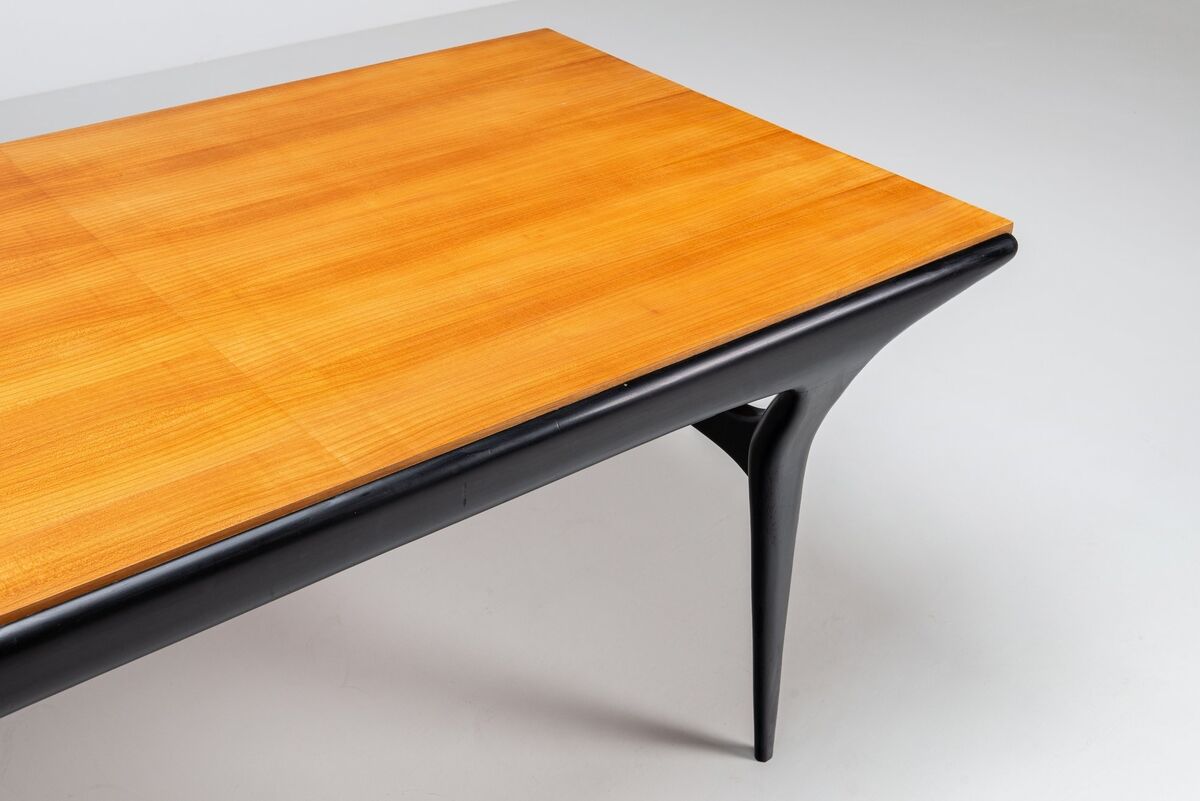 Table à manger T4 Alfred Hendrickx en hêtre Belform Belgique 1958