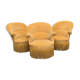 Suite de 3 fauteuils crapaud vintage