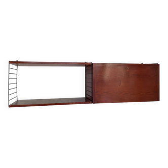 Etagère string vintage double avec caisson