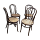 Lot of 4 chairs old bistro cyear