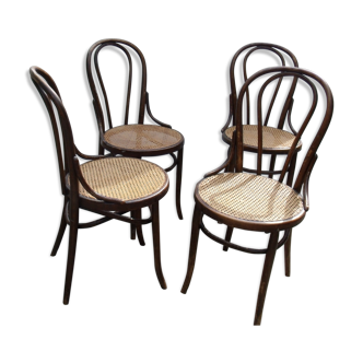 Lot of 4 chairs old bistro cyear
