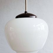 Czechoslovak bakelite hanging school lamp, 1960s