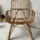 Chaise d’enfant en rotin vintage