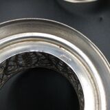 4 russian tea cups silver metal watermarked ussr