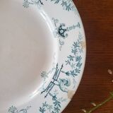 Ancienne Assiette en Faïence KG Lunéville modèle Brienne