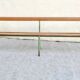 Large vintage 1950's "stella" school bench with backrest, adult height