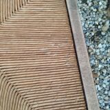Paire de fauteuils anciens vintage en bois