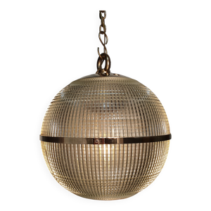 Globe holophane en laiton