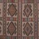 Vintage Turkish kilim handwoven 161x226 cm